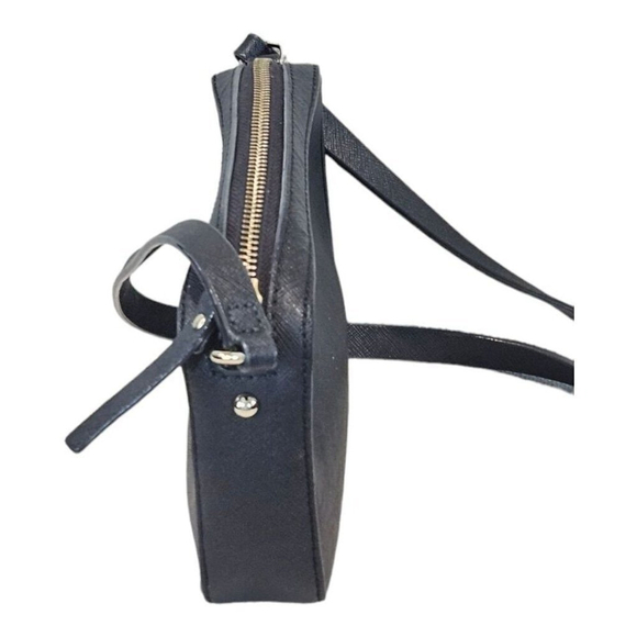 Kate Spade Black Zipper Closure Adjustable Strap Leather Crossbody Handbag - Picture 4 of 8